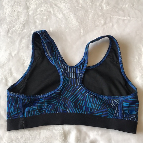 Nike Pro Classic Sports Bra.    Blue/Black
Size Medium - Picture 3 of 5